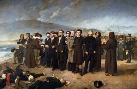 Execution of Jose Maria de Torrijos y Uriarte (1791-1831) and his Companions in 1831