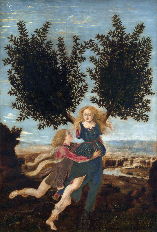 Daphne and Apollo from Antonio Pollaiolo