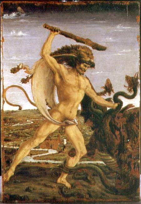 Hercules and the Hydra from Antonio Pollaiolo