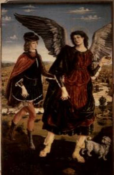 Tobias and the Archangel Raphael from Antonio Pollaiolo