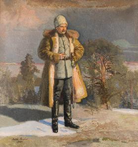 General Mannerheim watching the Battle of Tampere