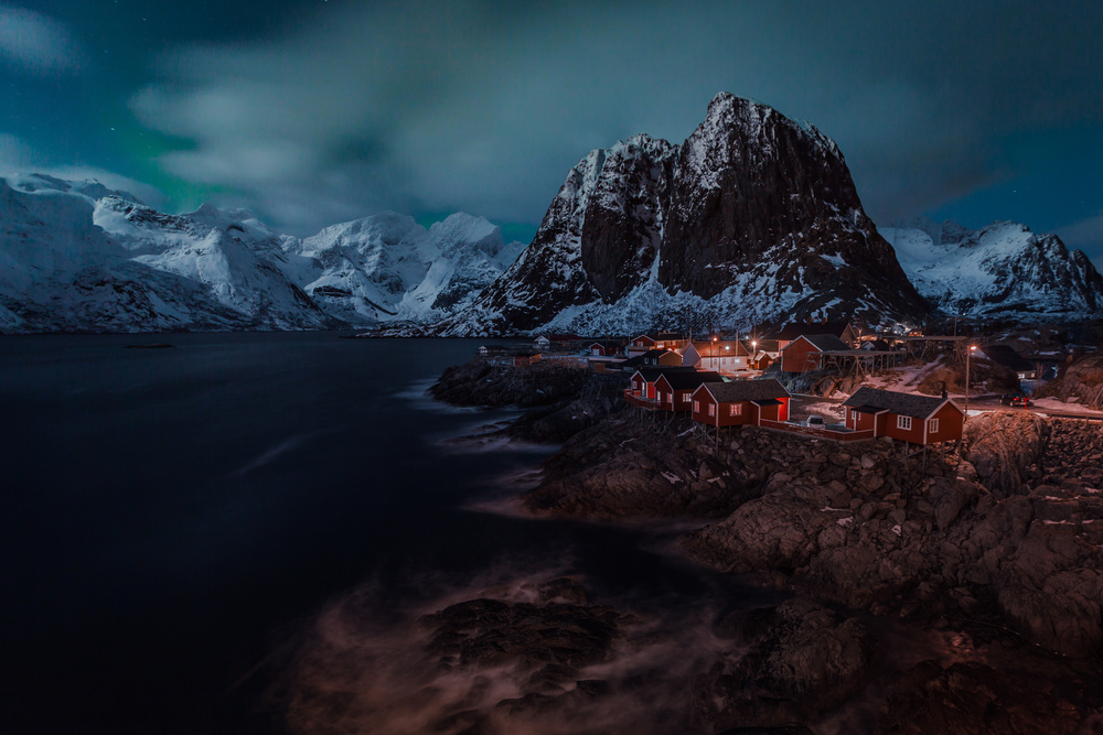 Cloudy Night -- Hamnoy from April Xie