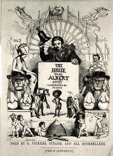 Titlepage from ''The House that Albert Built'',1880 (b/w photo from Archibald Henning