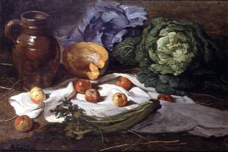 Still Life with Cabbages from Armand-Desire Gautier