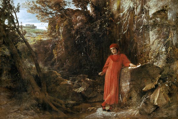 Petrarca at the source of Vaucluse from Arnold Böcklin