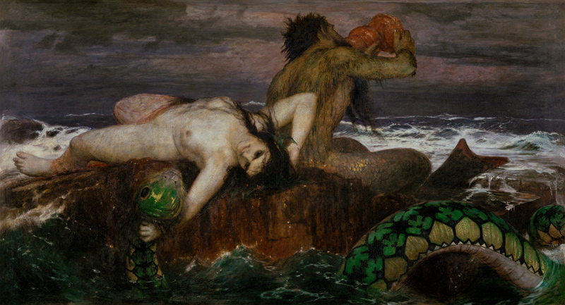 Triton and Nereide from Arnold Böcklin