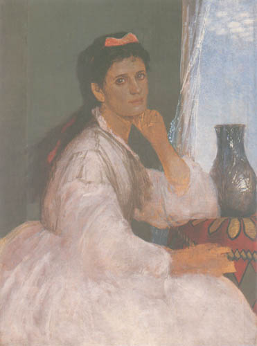 Portrait Clara Böcklin from Arnold Böcklin