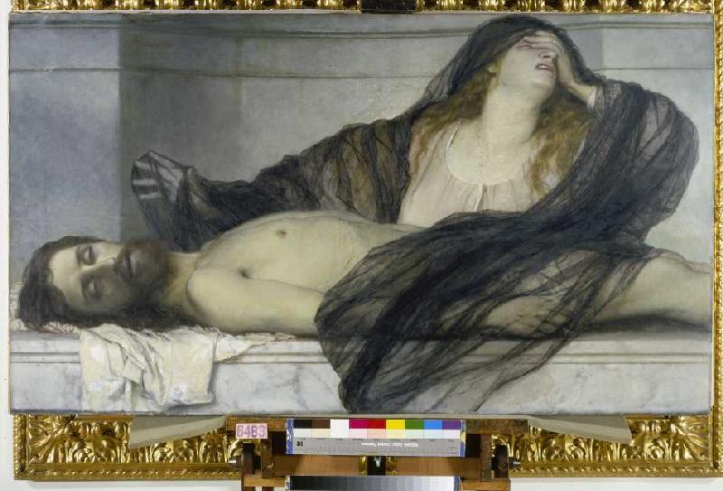 Mourning Magdalena. from Arnold Böcklin