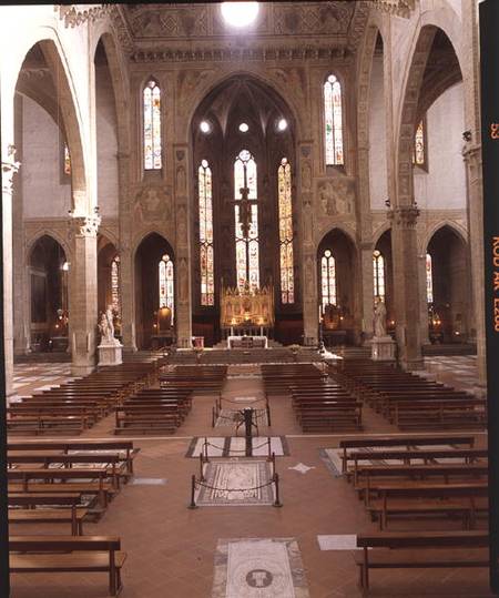Interior view of the church (photo) from Arnolfo  di Cambio