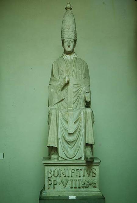 Pope Boniface VIII (1235-1303) from Arnolfo  di Cambio