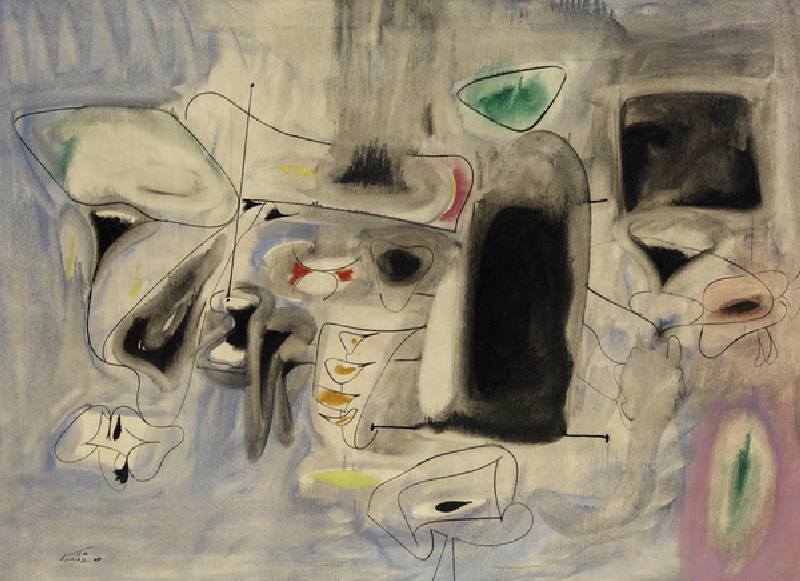 The Beginning, 1947 (oil on canvas) from Arshile Gorky