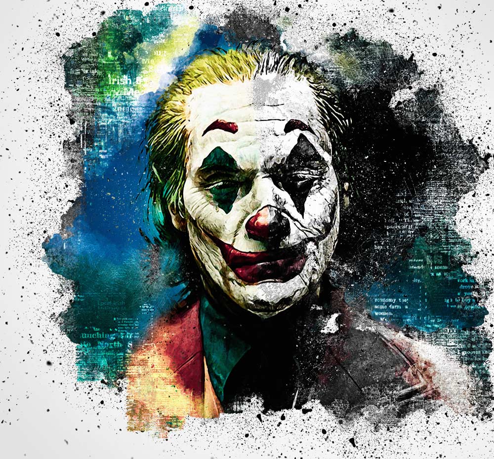 Joker - Benny Arte as art print or hand painted oil.
