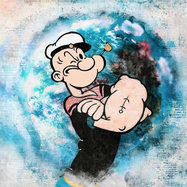 Popeye peinture fin from Benny Arte