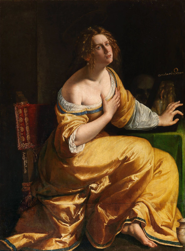 Self-Portrait as Mary Magdalene from Artemisia Gentileschi