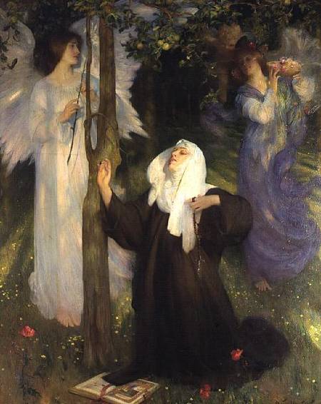 The Cloister or the World from Arthur Hacker