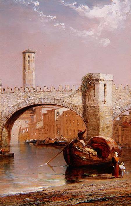 The Old Bridge, Verona from Arthur Joseph Meadows