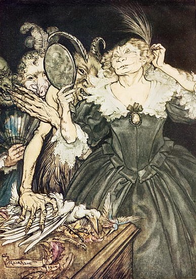 Comus John Milton: And they, so perfect is their misery  from Arthur Rackham