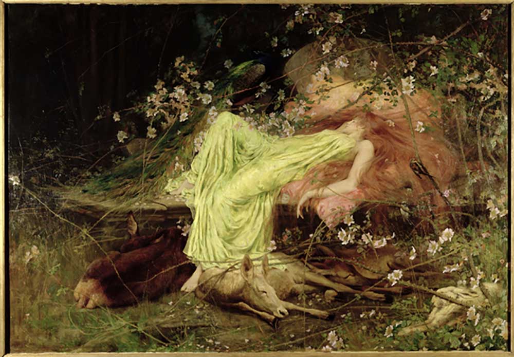 A Fairy Tale: "All Seemed to Sleep, the Timid Hare on Form" - Scott, c.1895 from Arthur Wardle