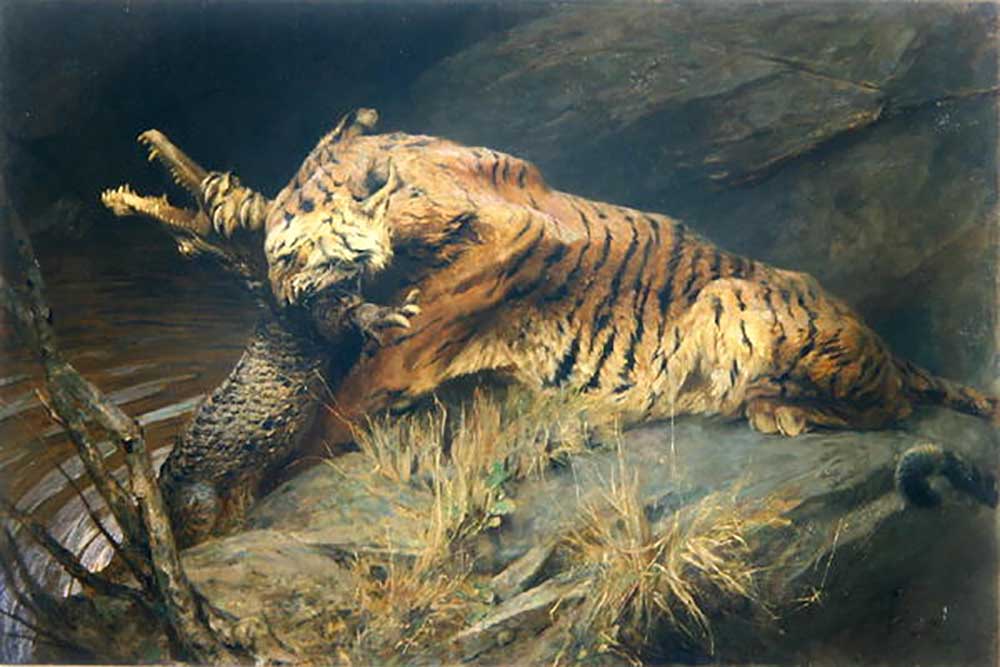 Tiger and Crocodile from Arthur Wardle