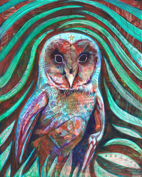 Owl Heart by Elizabeth DAngelo from ArtLifting ArtLifting