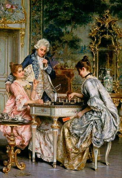 At the chess in the Rococo period. from Arturo Ricci