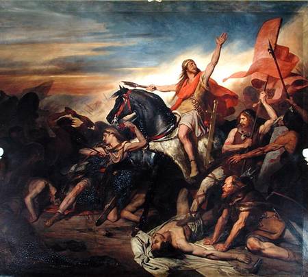 Battle of Tolbiac in AD 496 from Ary Scheffer
