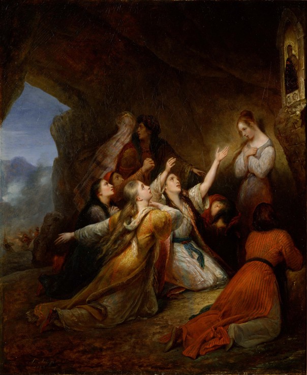 Greek Women Imploring at the Virgin of Assistance from Ary Scheffer