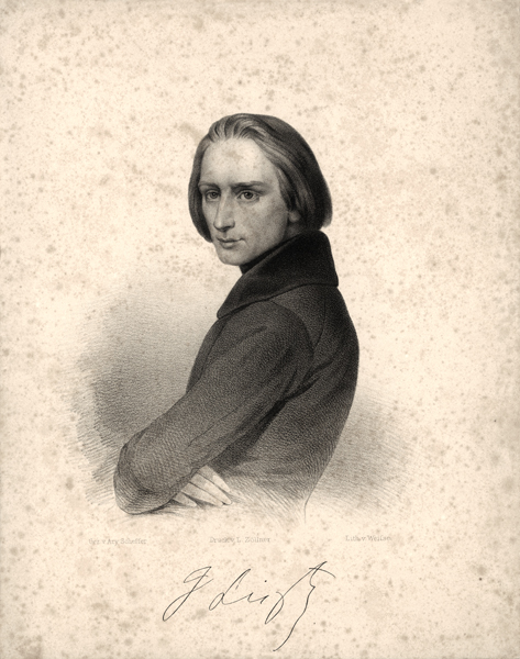 Franz Liszt from Ary Scheffer