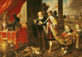 Ahasuerus Showing his Treasure to Mordecai