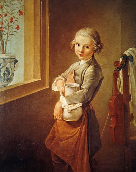 The Little Violinist from (attr.to) Nicolas-Bernard Lepicie