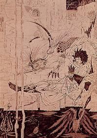 Sheet from Morte this ' Arthur from Aubrey Vincent Beardsley