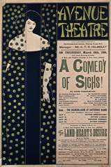 Poster for the comedy A Comedy of Sighs from Aubrey Vincent Beardsley