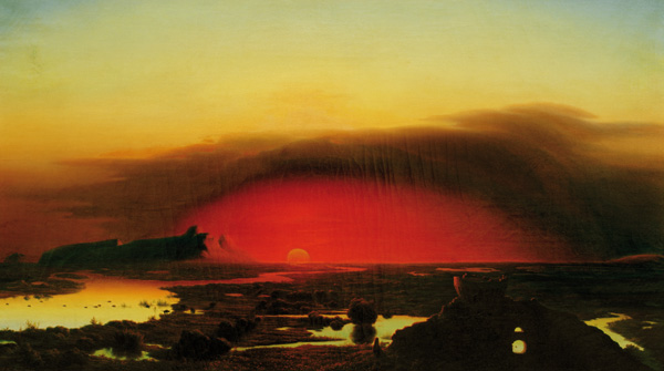 Die Pontinischen Sümpfe bei Sonnenuntergang from August Kopisch