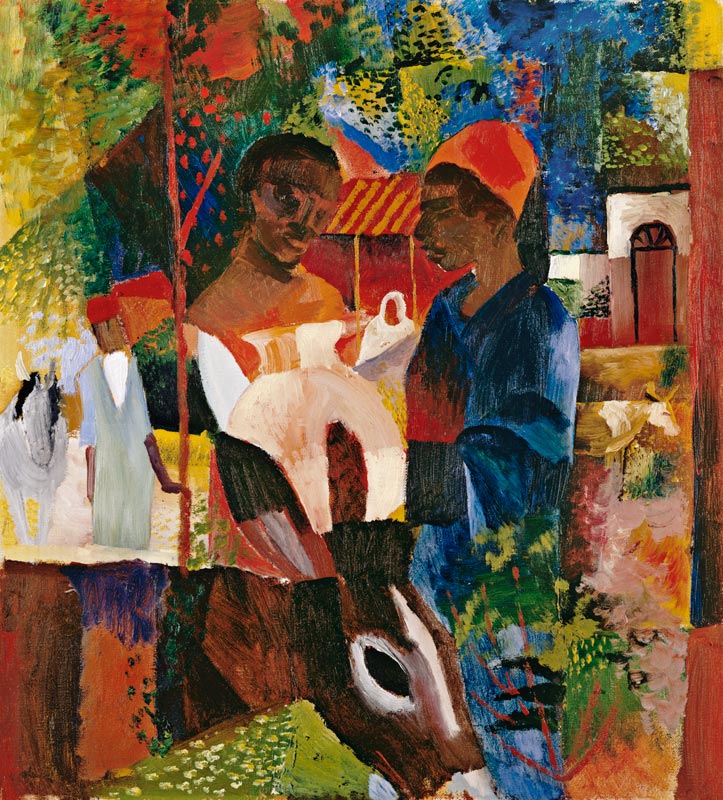 A Market In Tunis from August Macke