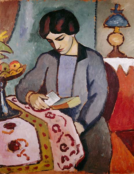 Wife of the artist (study to a portrait) from August Macke