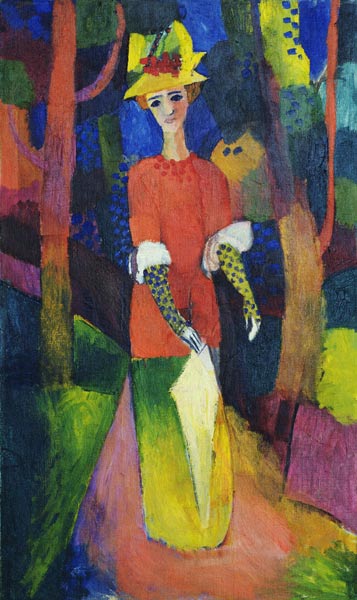 Lady in a Park from August Macke