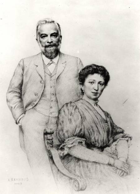 Adolphe Giraudon (1849-1929) and his wife, Claire from Auguste Raynaud