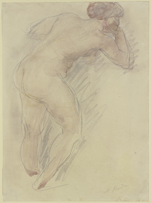 Stehender Frauenakt, vom Rücken gesehen from Auguste Rodin