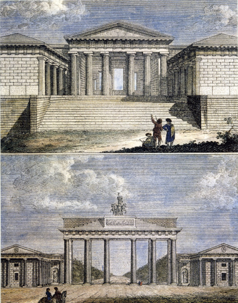 Brandenburg Gate , Propylaea from August Johann Carl Richter