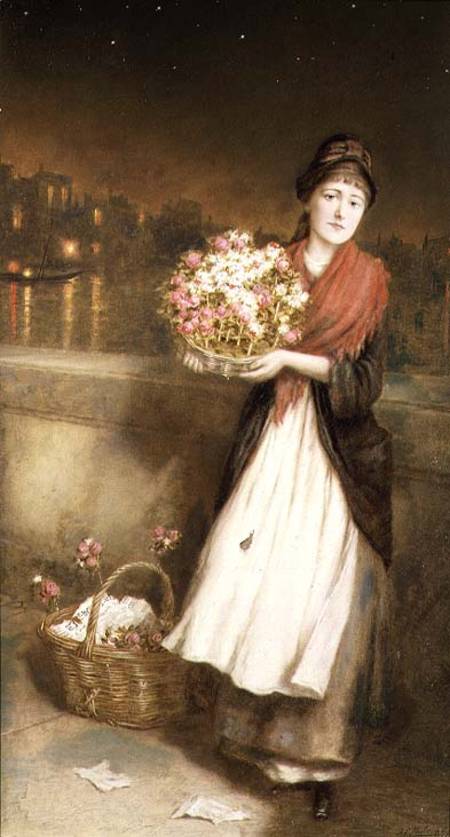 A London Flower Girl from Augustus Edward Mulready