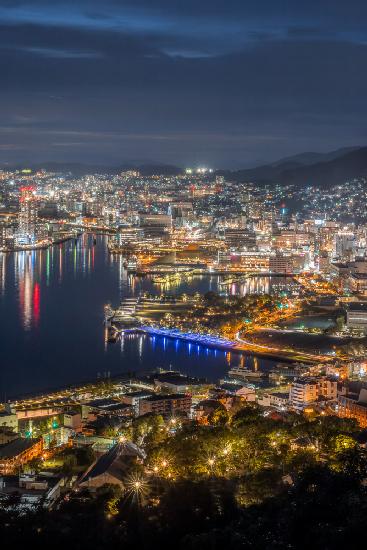 View of Nagasaki City, one of the worlds three new nightscape cities