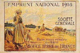 Poster for the Loan for National Defence from the Societe Generale