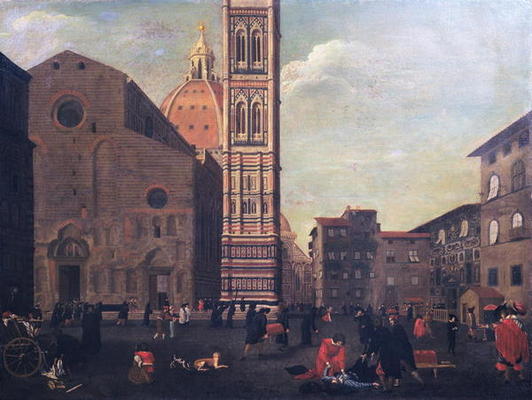 The Plague in Florence in 1630 (oil on canvas) from Baccio del Bianco
