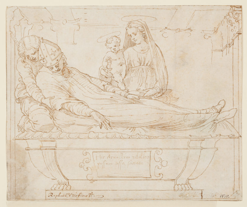 Entwurf für das Grabmal eines Bischofs (Kardinal Armellini?) from Baldassare Peruzzi