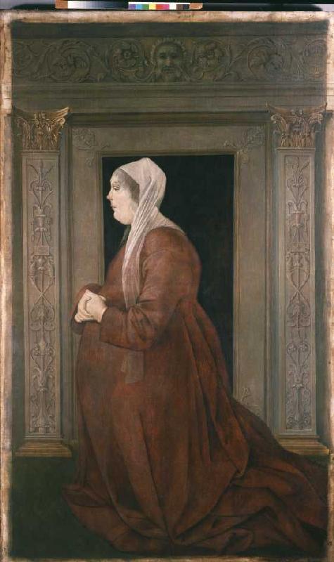Bildnis der Eleonora von Aragon (1450-1493), seit 1473 Gemahlin des Ercole I from Baldassare Estense
