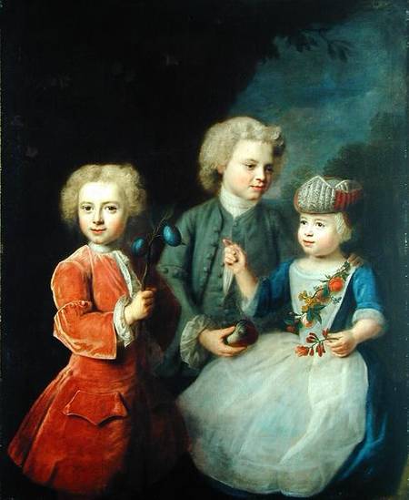 The Children of Councillor Barthold Heinrich Brockes (1680-1747) from Balthasar Denner