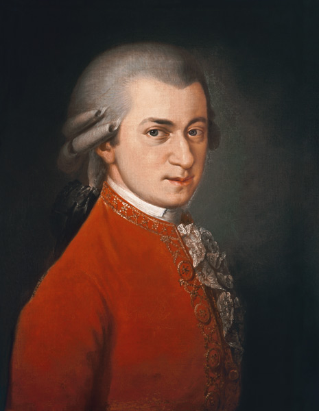 Portrait of Wolfgang Amadeus Mozart (1756-91), Austrian composer from Barbara Krafft