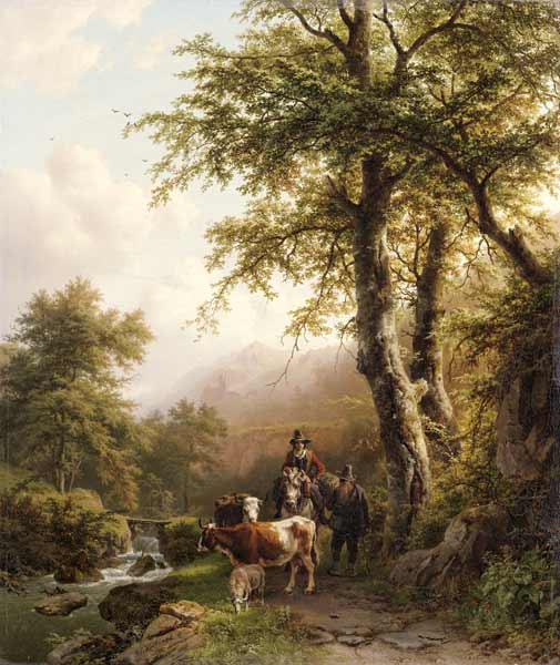 Italian Landscape from Barend Cornelisz. Koekkoek
