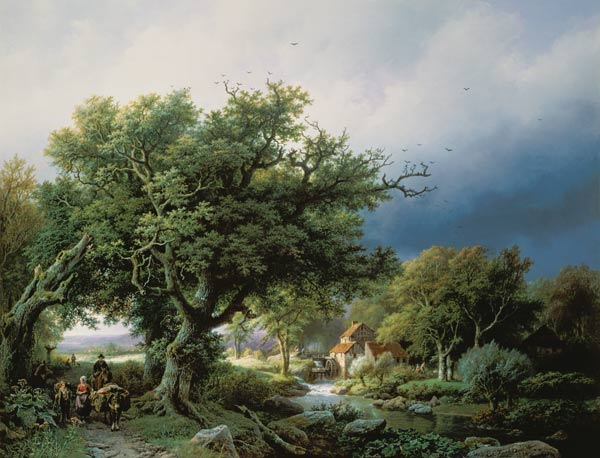 Landscape with a Mill from Barend Cornelisz. Koekkoek