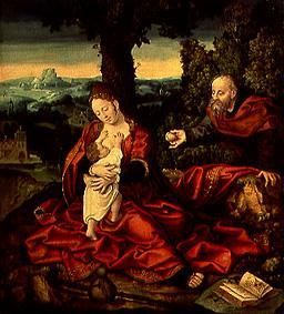 Rest on the flight to Egypt from Barent van Orley
